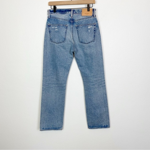 Moussy Vintage Belmont Straight Jeans Distressed Boho 100% Cotton - Picture 6 of 11